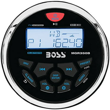 Jensen MS3ARTL AM/FM/USB/Bluetooth Compact 3.5 Round Waterproof Stereo with App Control 